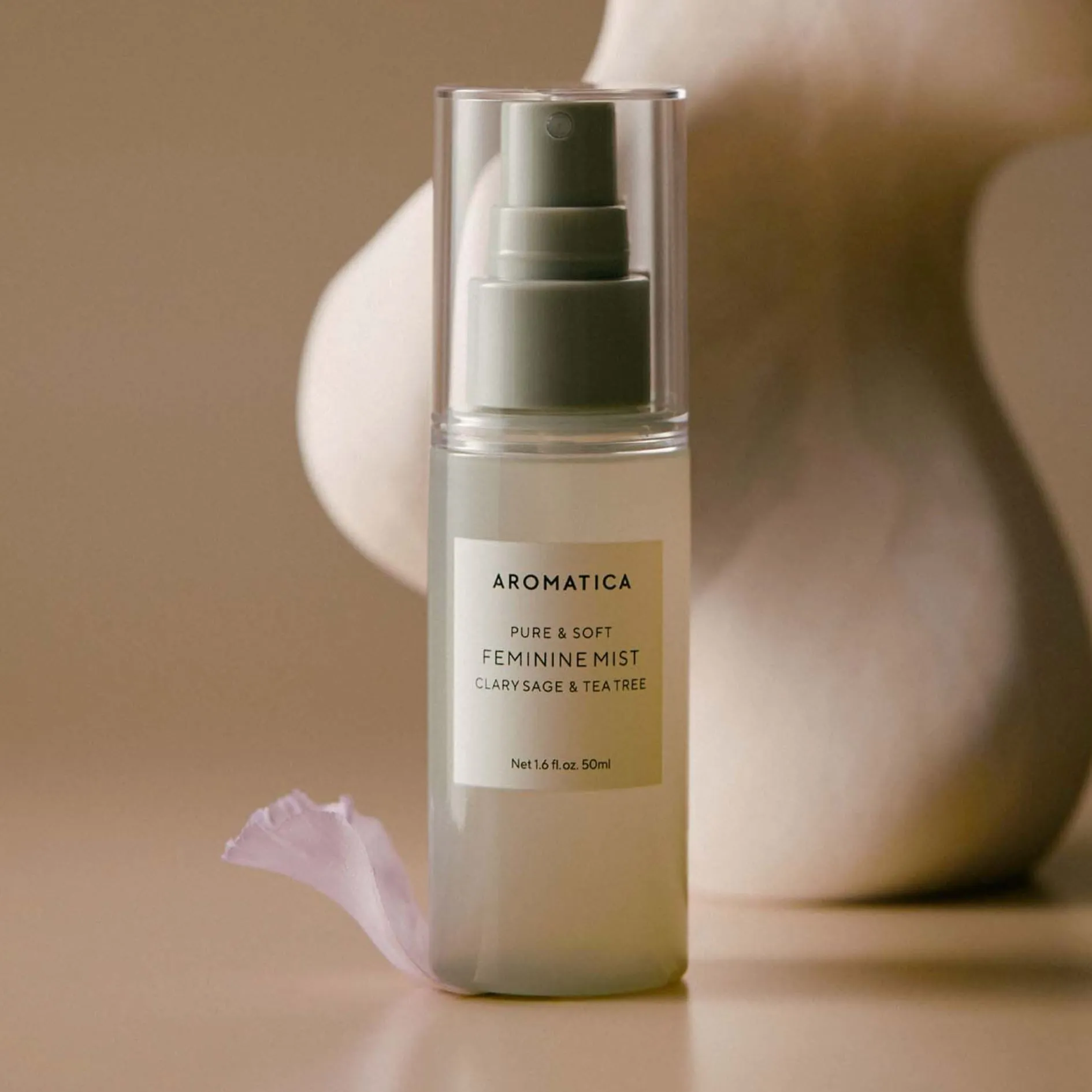 *** SALE *** AROMATICA Pure & Soft Feminine Mist Clary Sage & Tea Tree 50ml *** EXP ON 2025-10-03 ***
