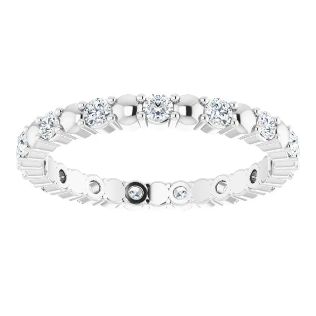 0.45 ct. Round Diamond Stackable Eternity Band
