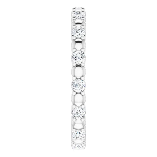 0.45 ct. Round Diamond Stackable Eternity Band