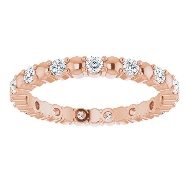 0.45 ct. Round Diamond Stackable Eternity Band