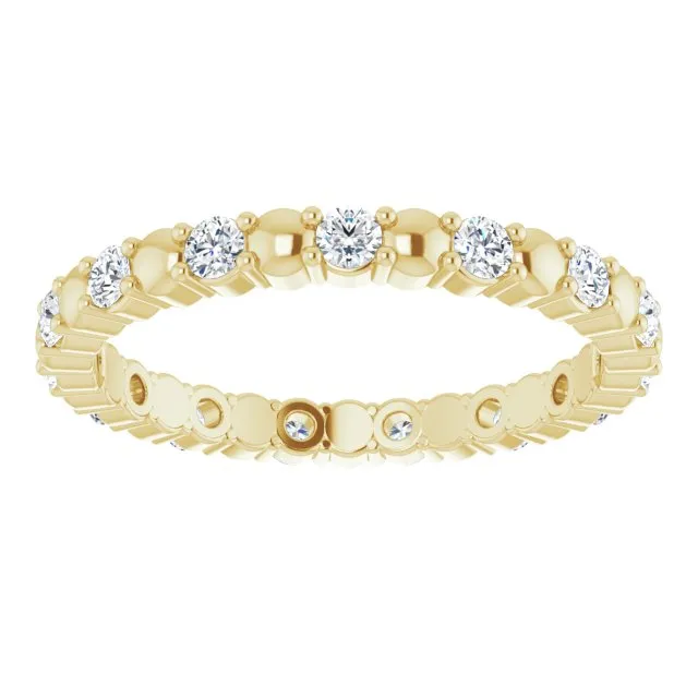 0.45 ct. Round Diamond Stackable Eternity Band