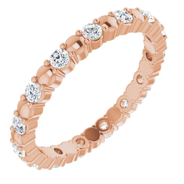 0.45 ct. Round Diamond Stackable Eternity Band