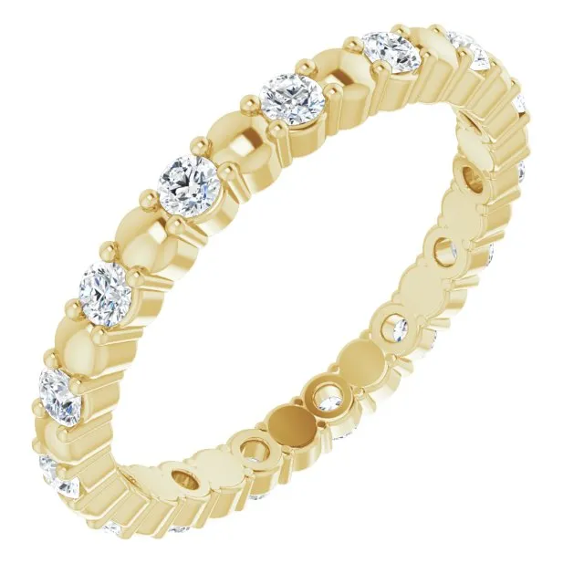 0.45 ct. Round Diamond Stackable Eternity Band