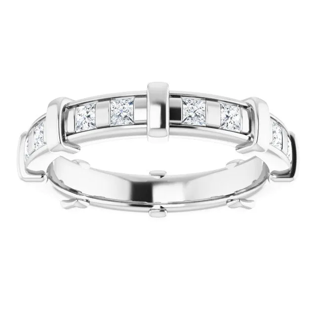 0.96 ct.  Princess Diamond Eternity Band