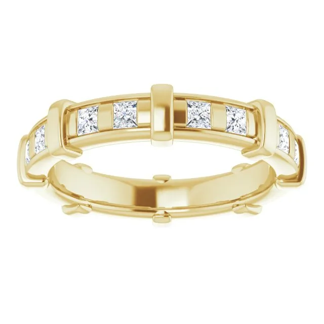 0.96 ct.  Princess Diamond Eternity Band