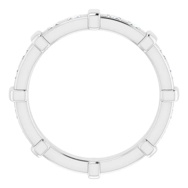 0.96 ct.  Princess Diamond Eternity Band