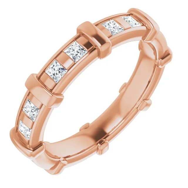 0.96 ct.  Princess Diamond Eternity Band