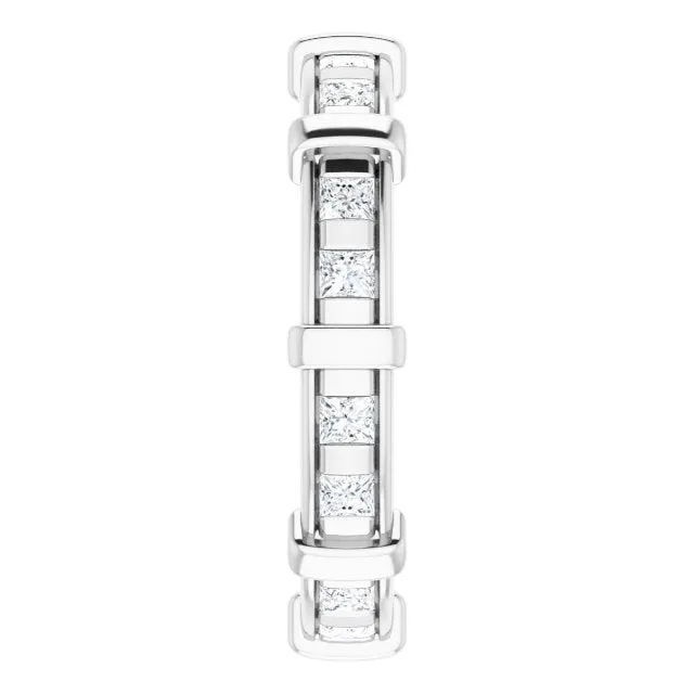 0.96 ct.  Princess Diamond Eternity Band