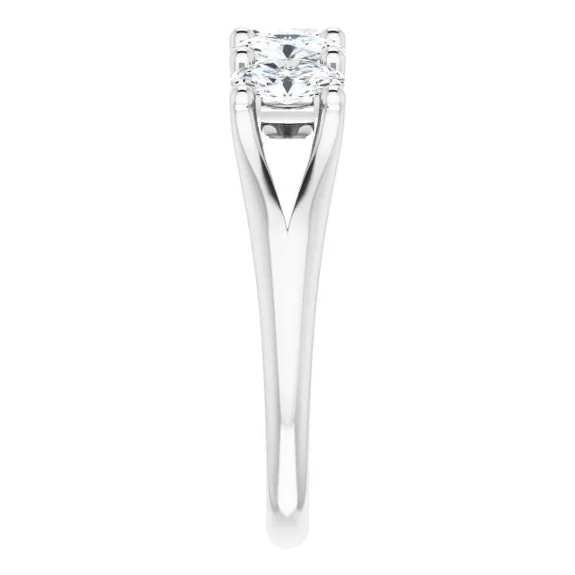 1.05 ct. Oval Cut Diamond Wedding Band 5 Stone Anniversary Ring