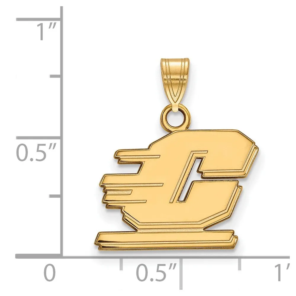 10K Yellow Gold Central Michigan University Small Pendant