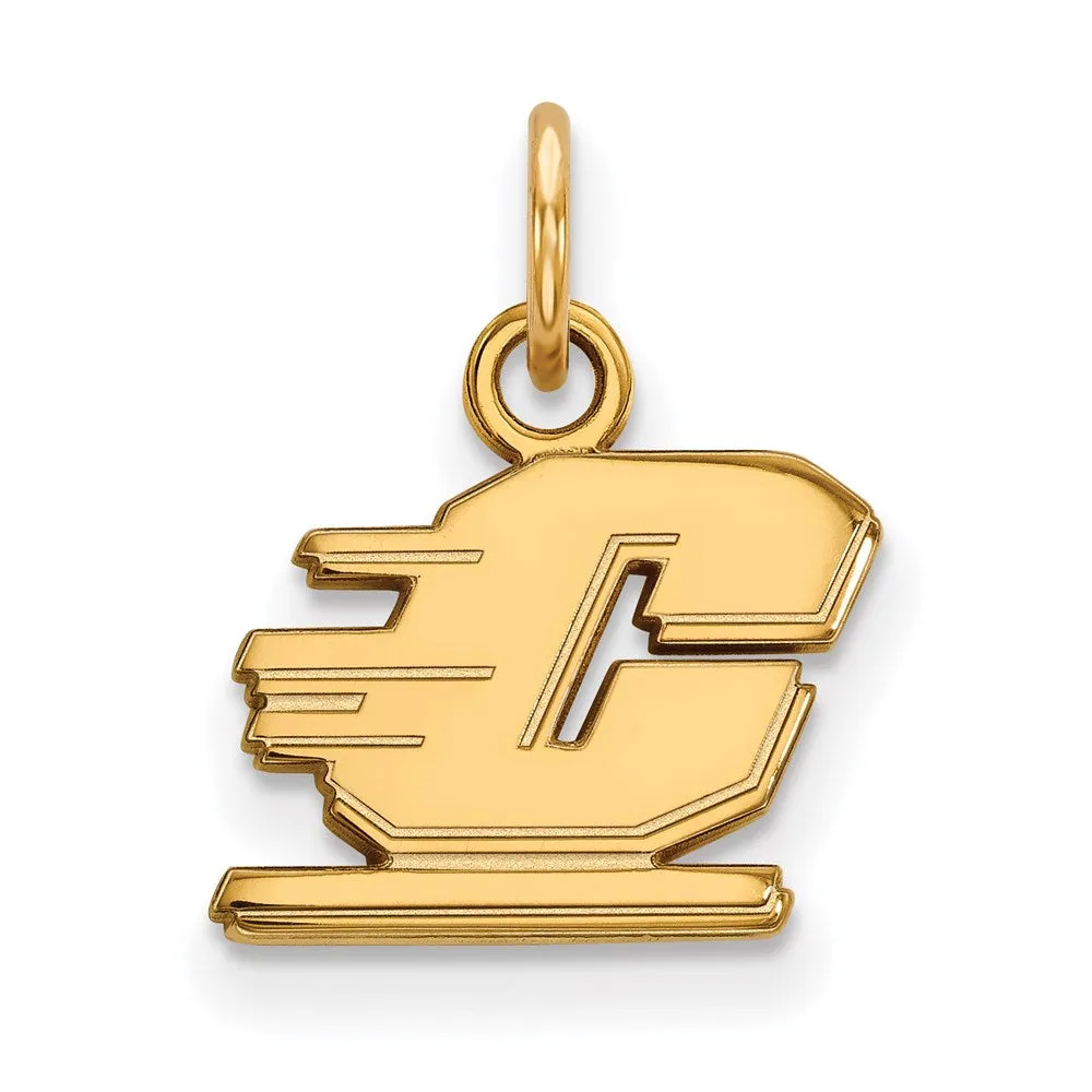 10K Yellow Gold Central Michigan University XS Pendant