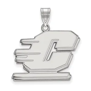 14K White Gold Central Michigan University Large Pendant