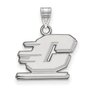 14K White Gold Central Michigan University Small Pendant