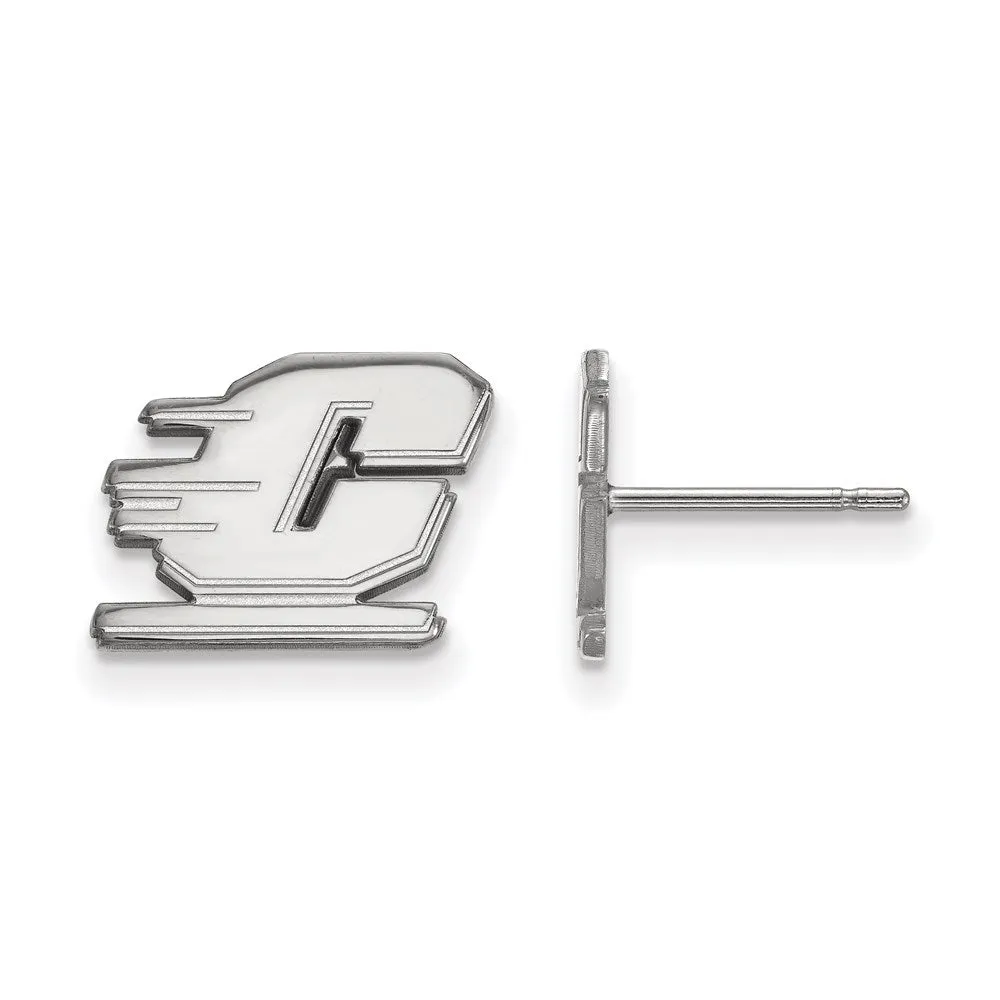 14K White Gold Central Michigan University XS Post Earrings