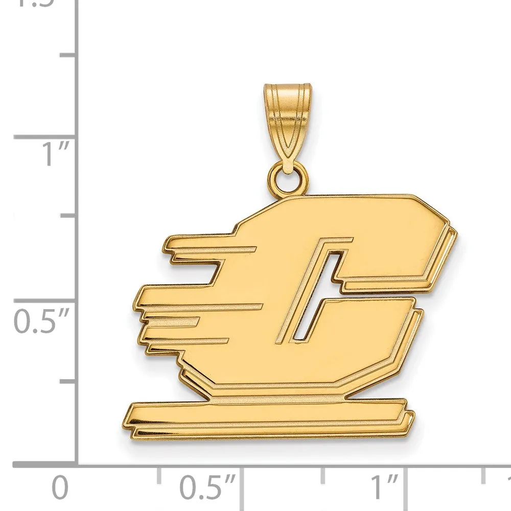 14K Yellow Gold Central Michigan University Large Pendant