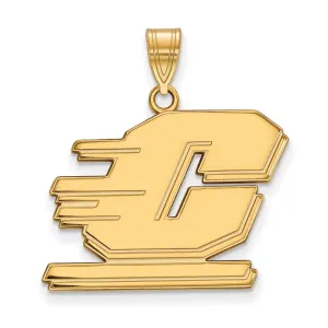 14K Yellow Gold Central Michigan University Large Pendant