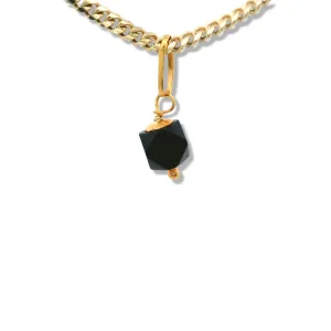 14K Yellow Gold Small Azabache Charm