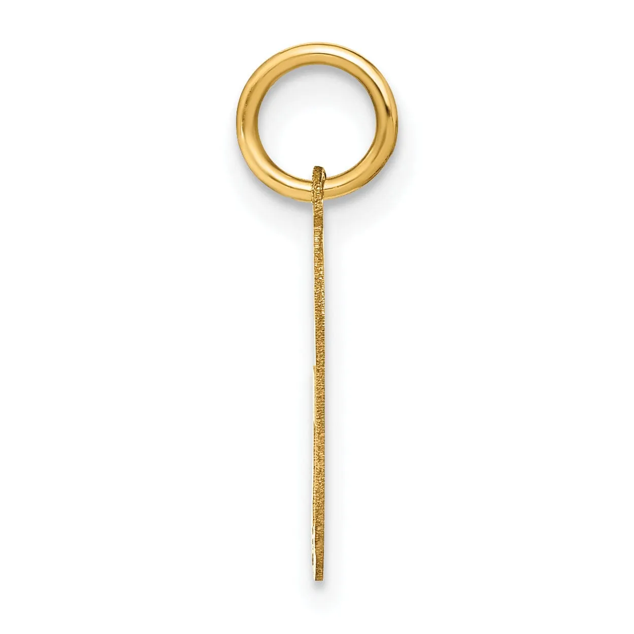 14k Yellow Gold Women's Letter G Initial Charm Pendant