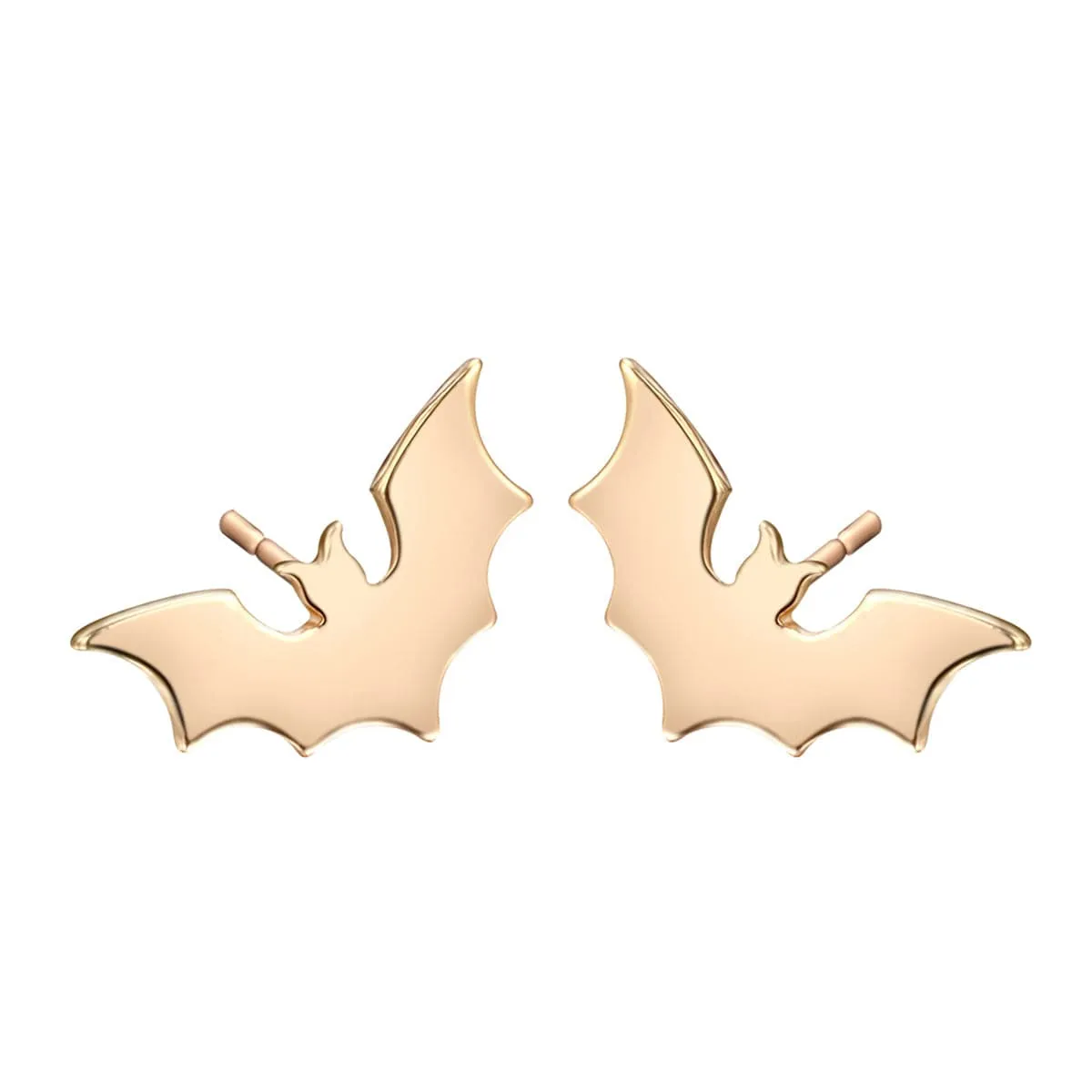 18K Gold-Plated Bat Stud Earrings