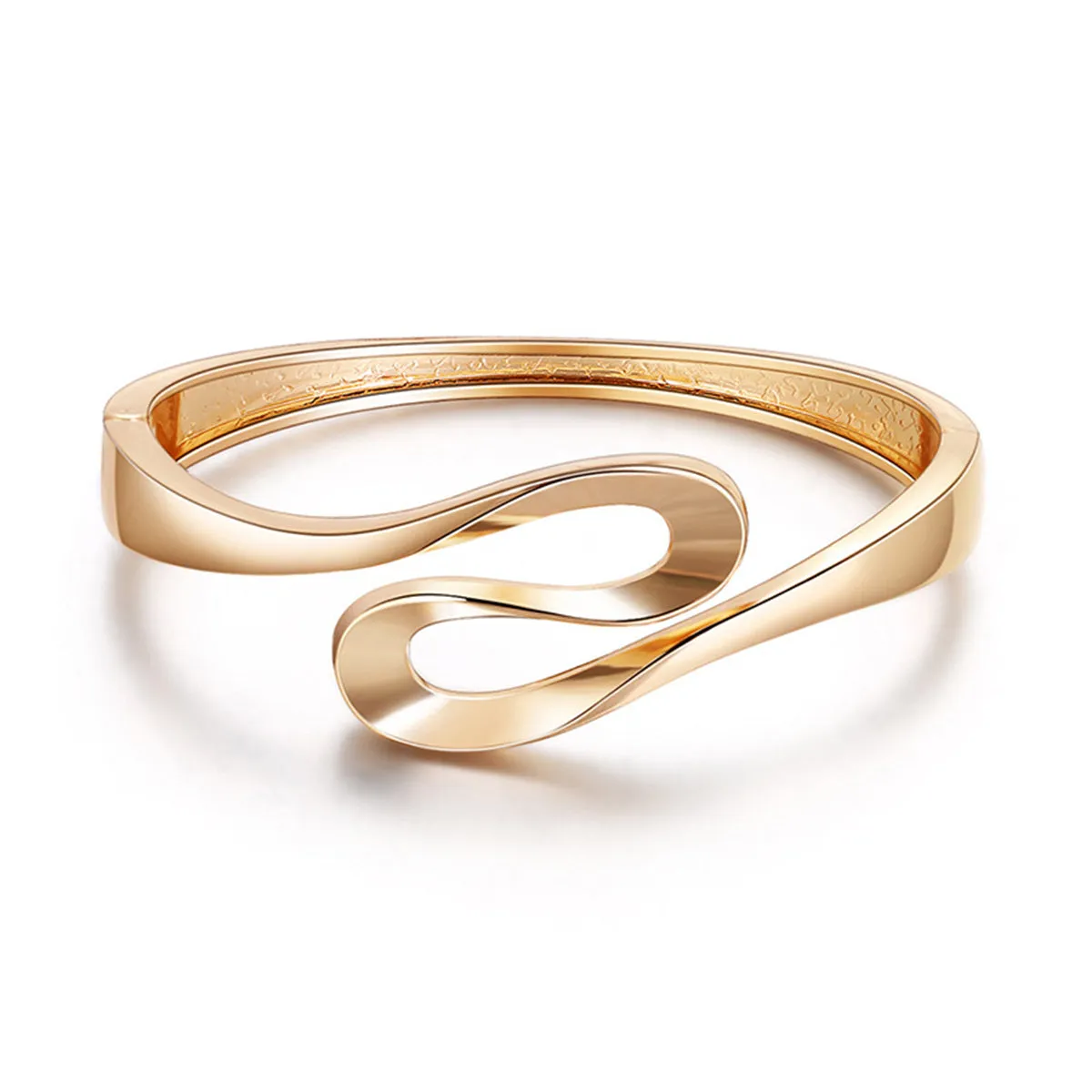 18K Gold-Plated Ribbon Bangle
