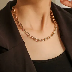 18K Gold-Plated Vachette Chain Necklace