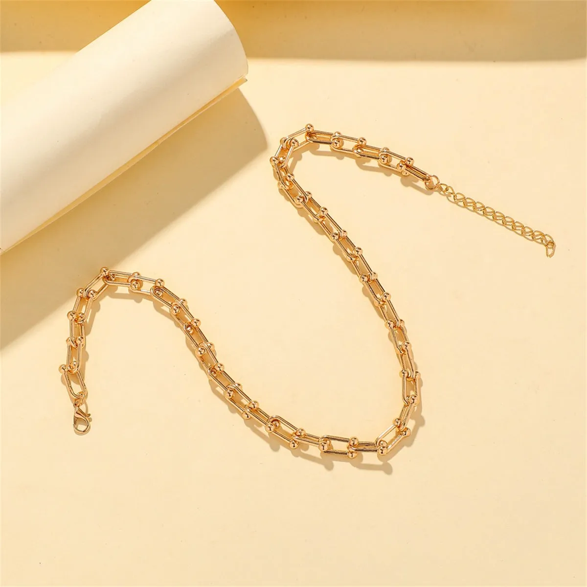 18K Gold-Plated Vachette Chain Necklace