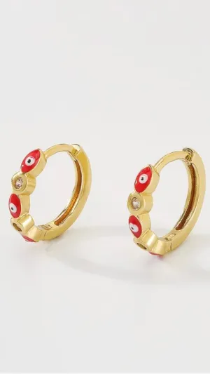 18K Plated Nazar Huggies