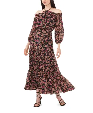 1.state Women's Smocked Waist Halter Maxi Dress 8122994