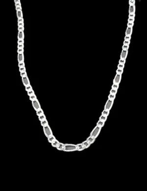 22" Sterling Silver Chain Figaro