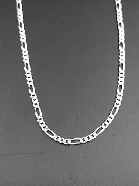 22" Sterling Silver Chain Figaro