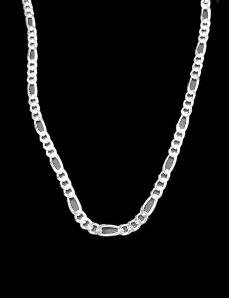 22" Sterling Silver Chain Figaro