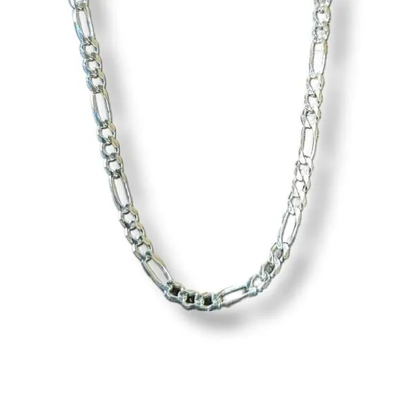 24" Sterling Silver Chain Figaro