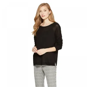 A New Day Women's Drop Shoulder Sleeve Crew Neck Pullover Sweater