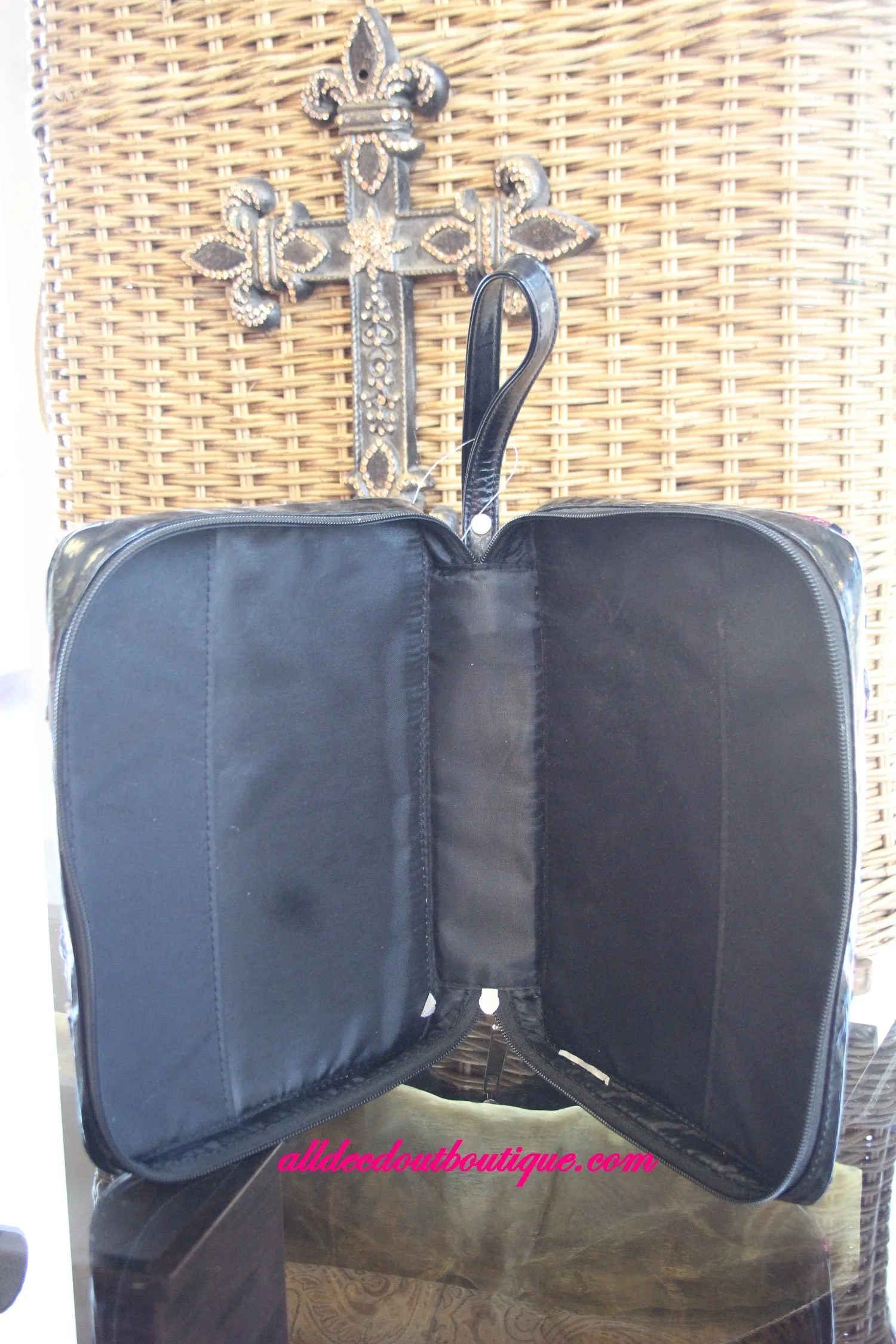 ADO | Orange and Black Embellished Bible Cover