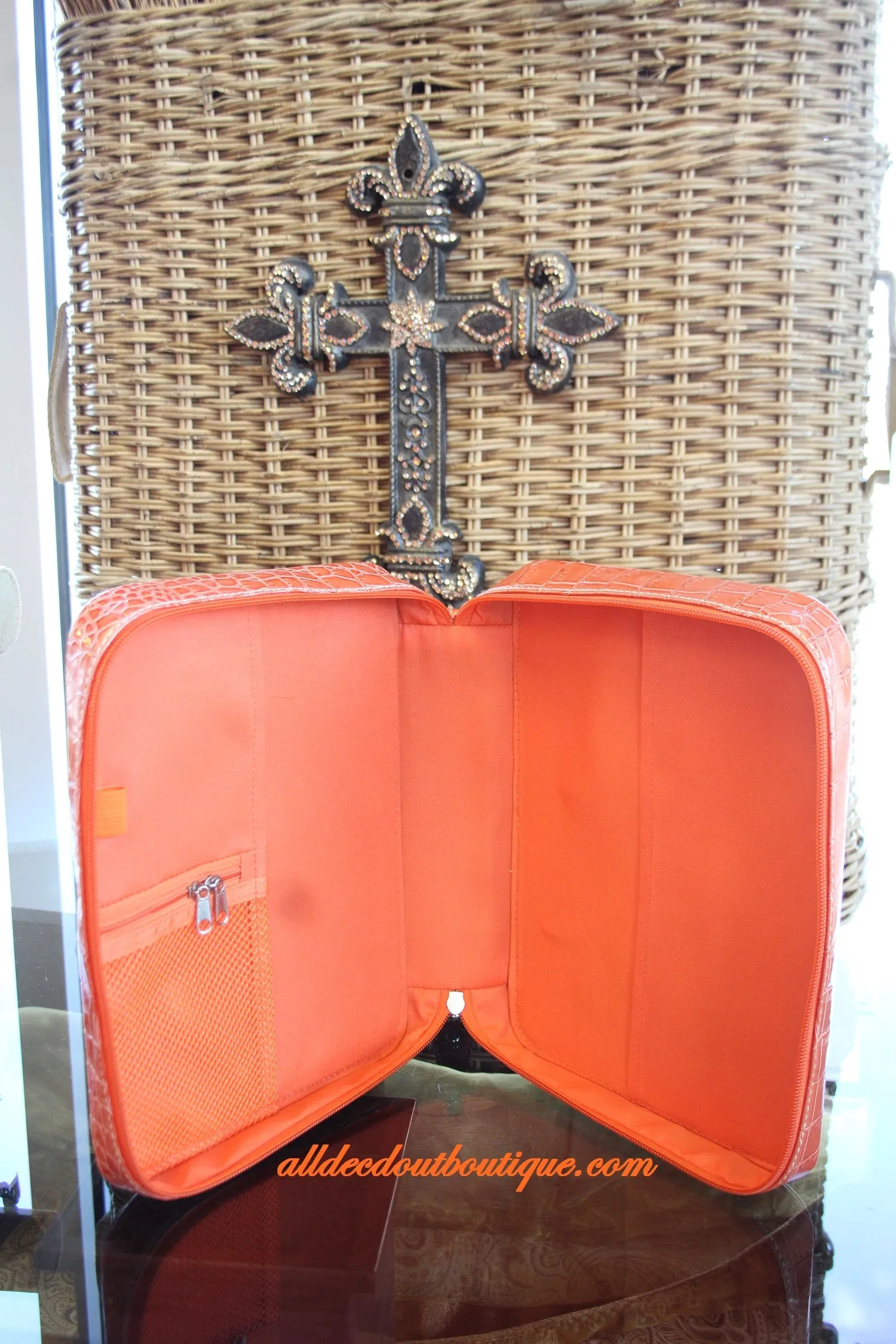 ADO | Orange Embellished Bible Cover