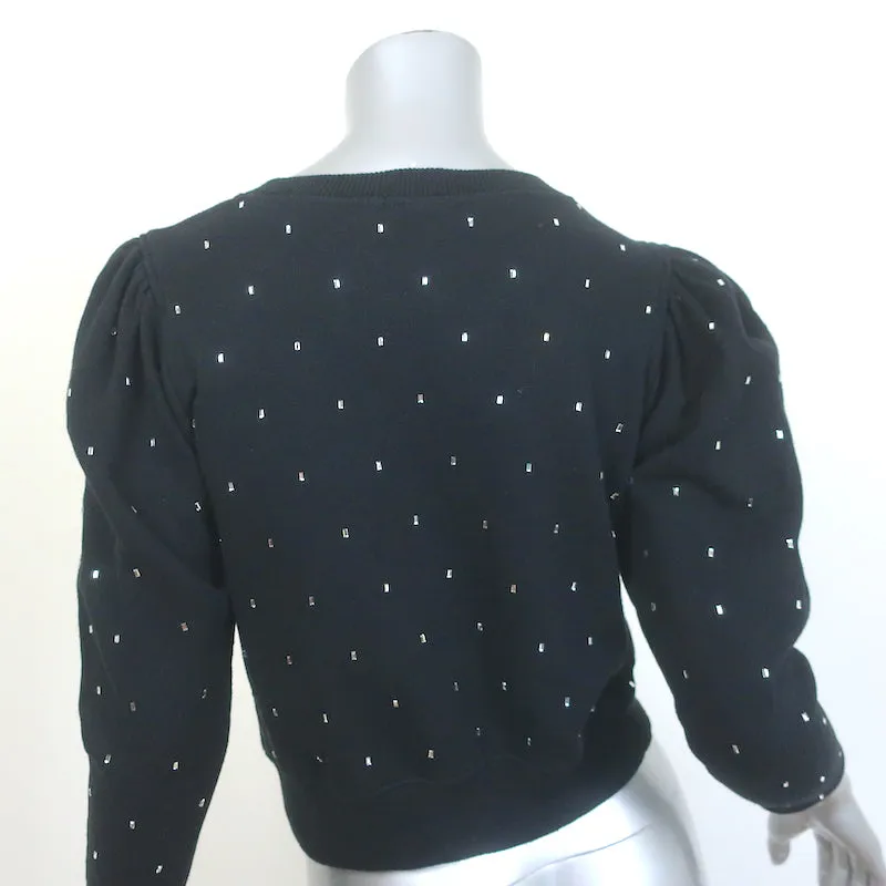 A.L.C. Saunders Crystal-Embellished Sweatshirt Black Size Extra Small