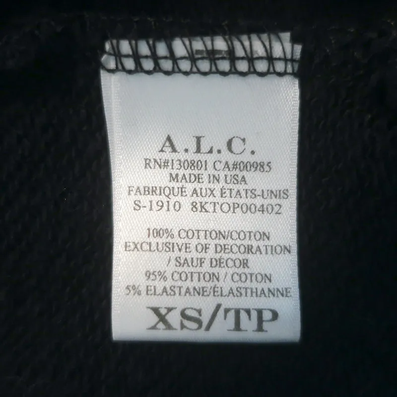 A.L.C. Saunders Crystal-Embellished Sweatshirt Black Size Extra Small