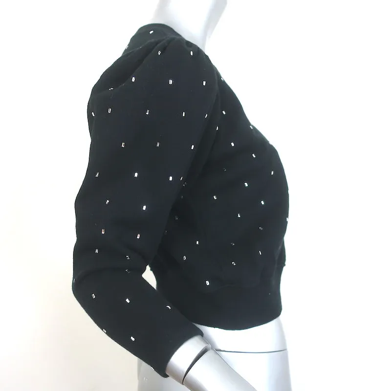 A.L.C. Saunders Crystal-Embellished Sweatshirt Black Size Extra Small