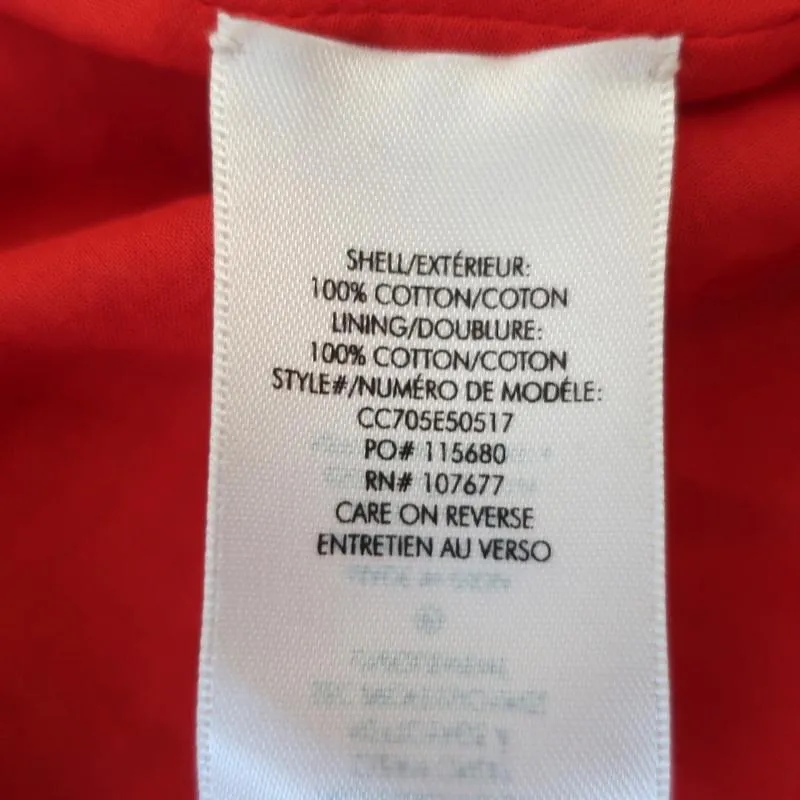 Alice   Olivia Mini Dress Pimmy Red Mirror-Embellished Beaded Cotton Size 6