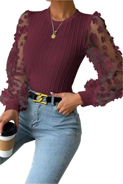 Amara – Embellished Women’s Knit Blouse