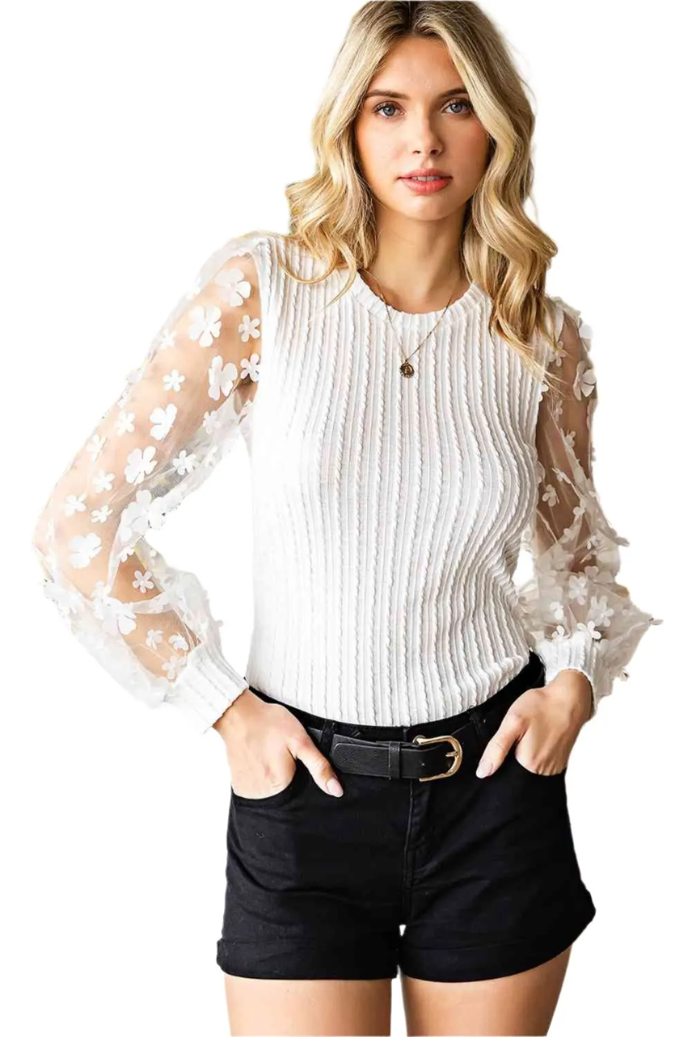 Amara – Embellished Women’s Knit Blouse
