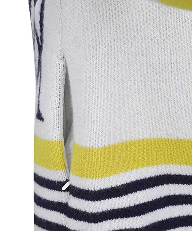 ANEW Golf: Women Logo Point Cardigan - Mustard