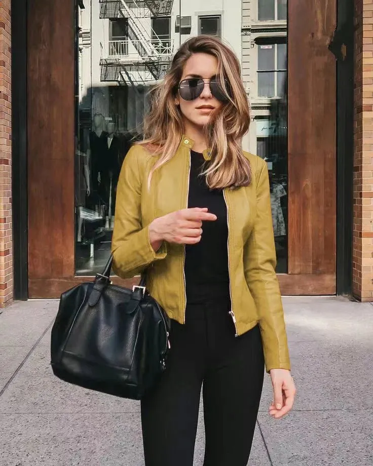 Anjana® | Fashionable Leather Jacket