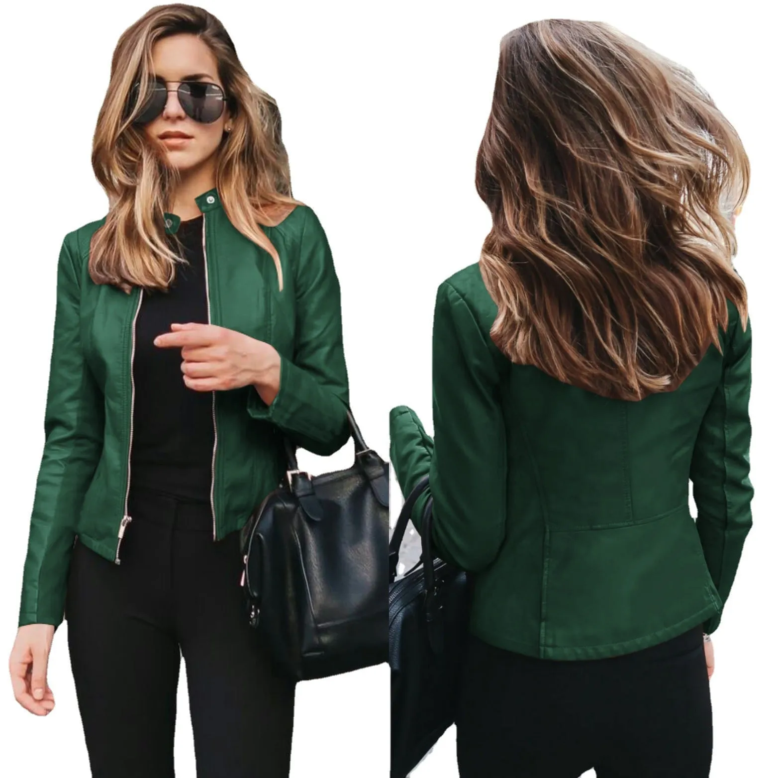 Anjana® | Fashionable Leather Jacket