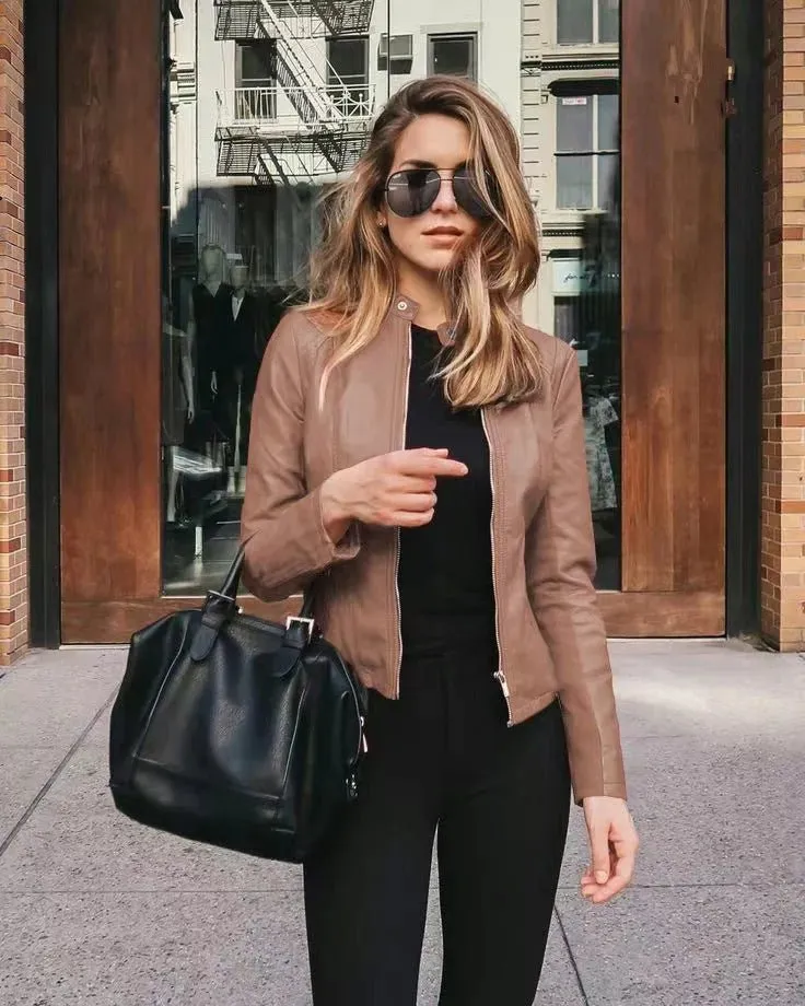 Anjana® | Fashionable Leather Jacket