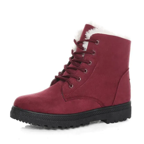 Ankle Snow Boots Stylish High-top Boots British Style