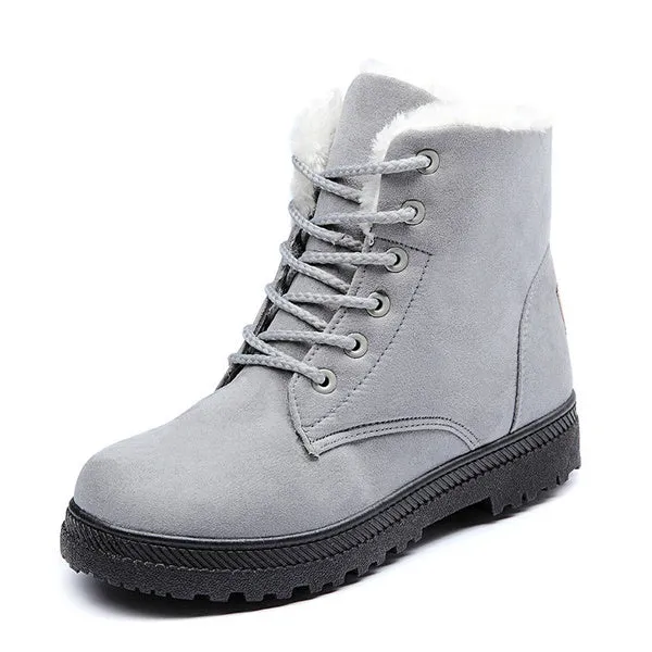 Ankle Snow Boots Stylish High-top Boots British Style