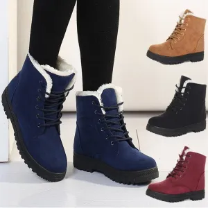 Ankle Snow Boots Stylish High-top Boots British Style