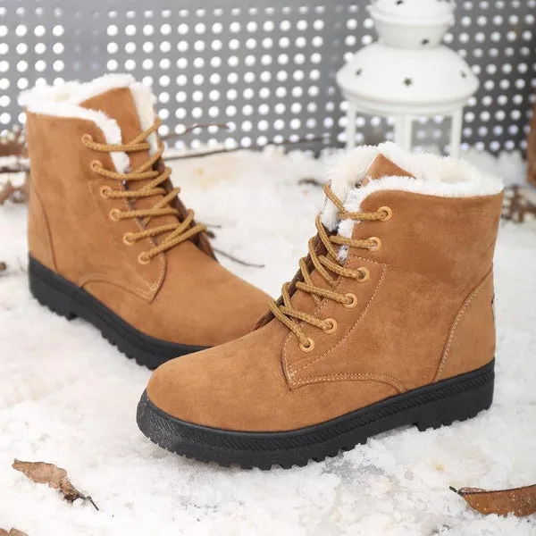 Ankle Snow Boots Stylish High-top Boots British Style