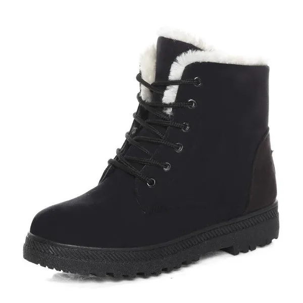 Ankle Snow Boots Stylish High-top Boots British Style